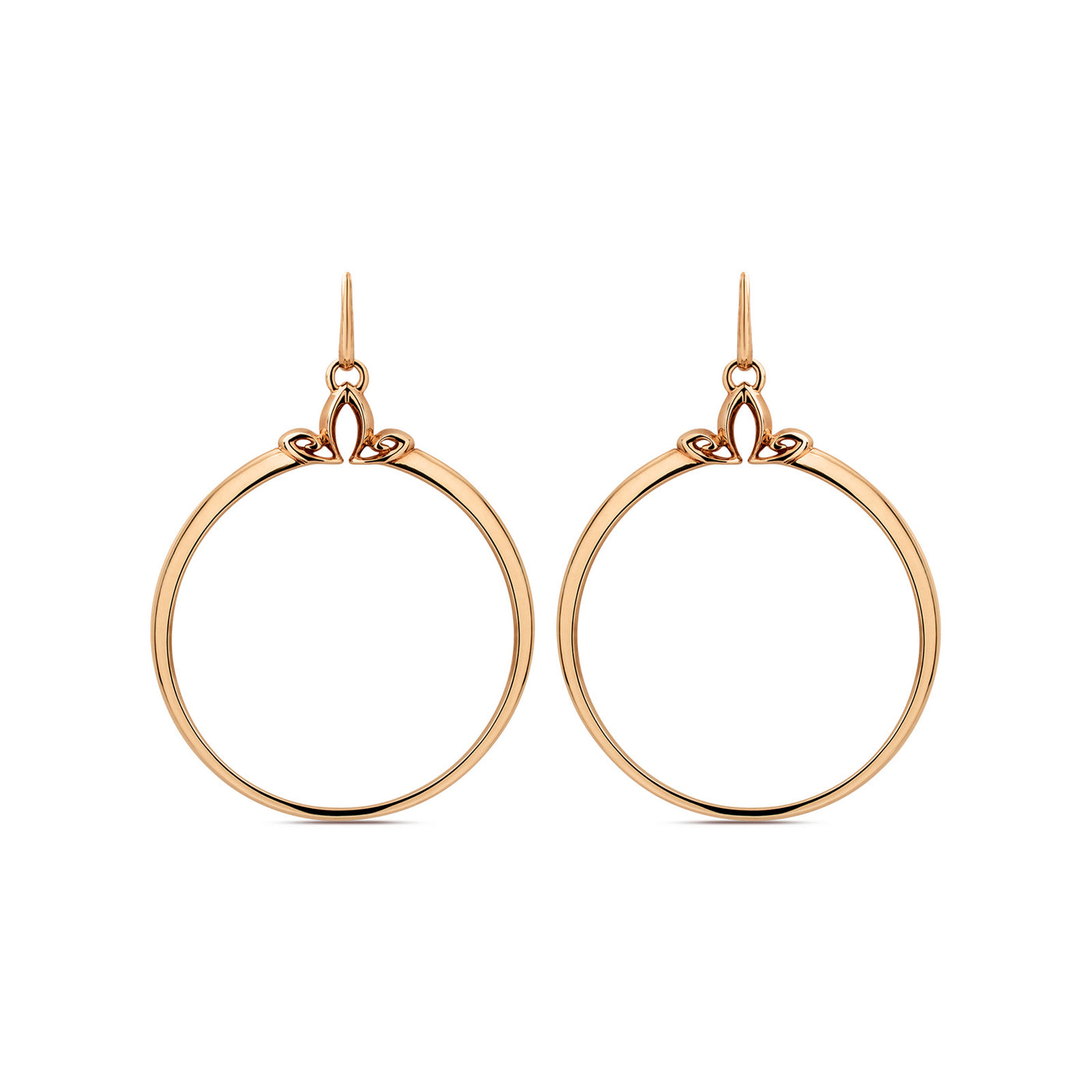 rose gold hoops