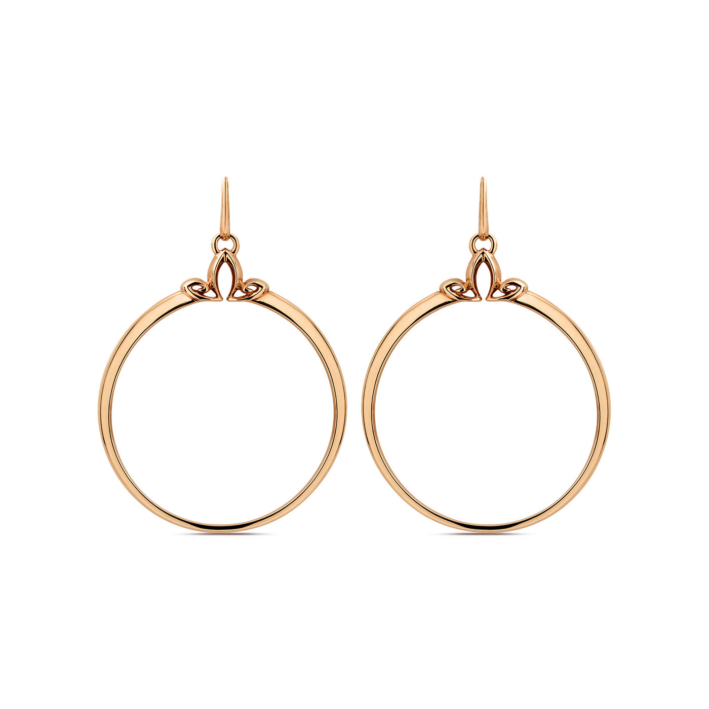 rose gold hoops