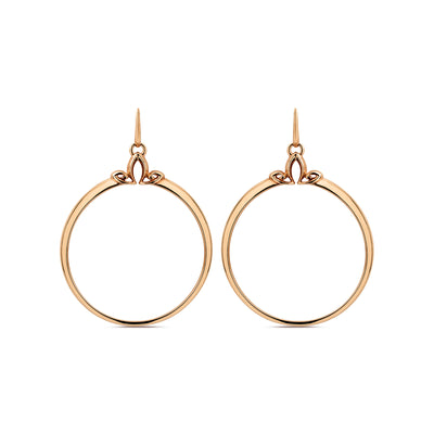 rose gold hoops
