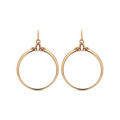 rose gold hoops