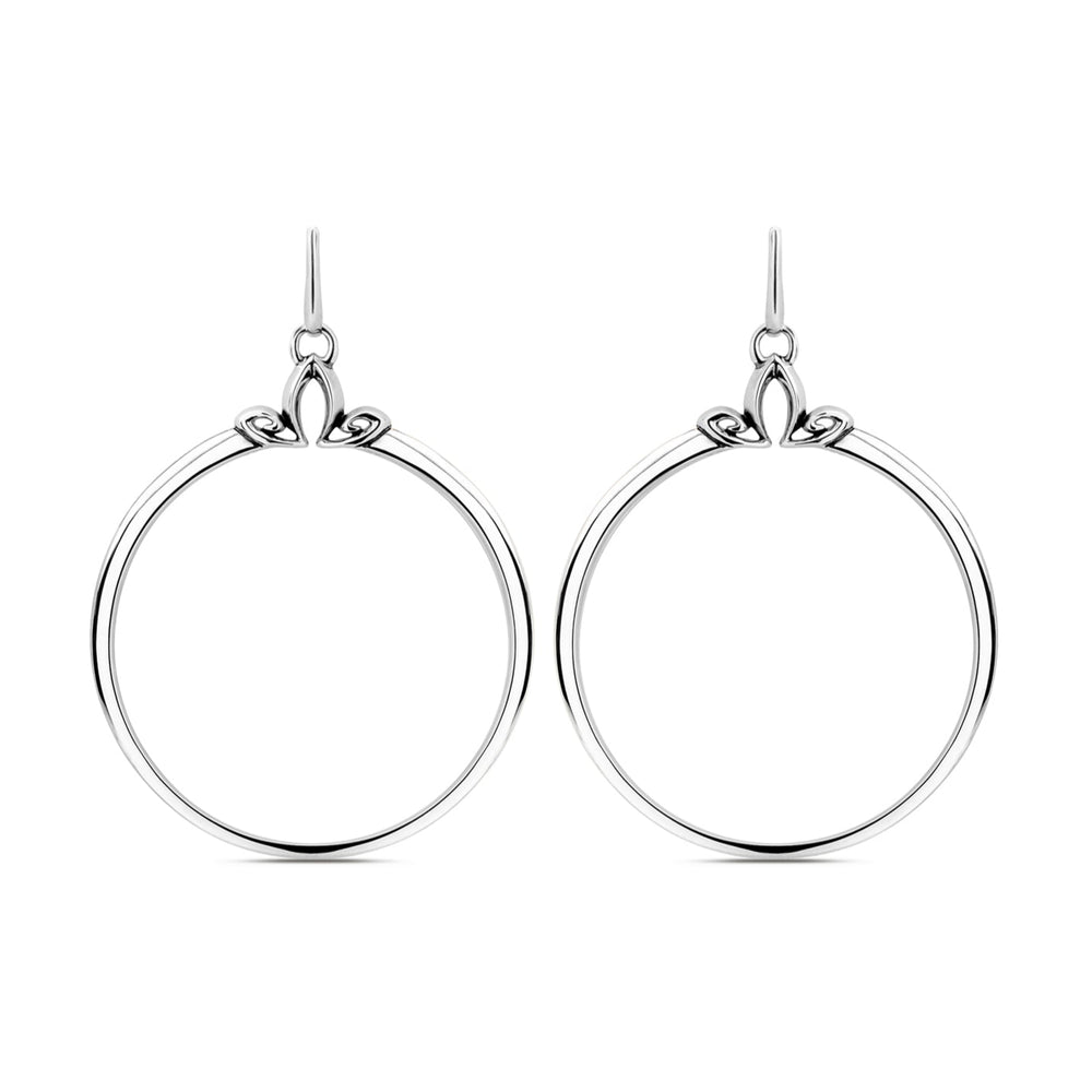 sterling silver hoop earrings