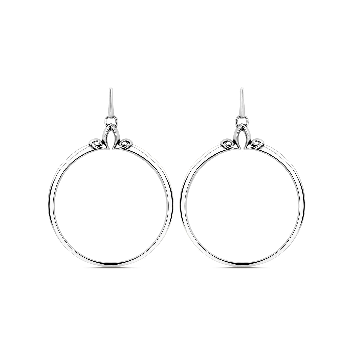 sterling silver hoop earrings