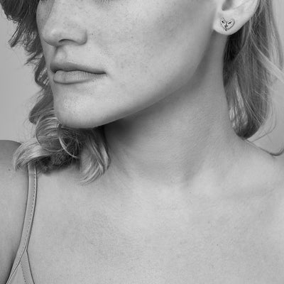 sterling silver v earrings