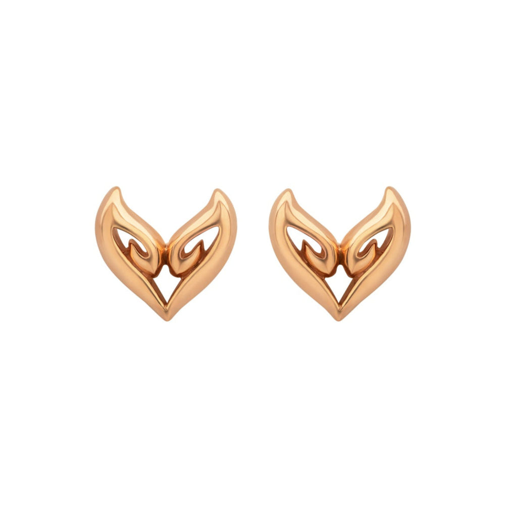 rose gold vermeil stud earrings