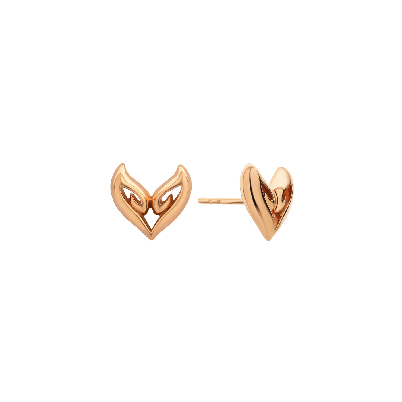 mini gold vermeil stud earrings