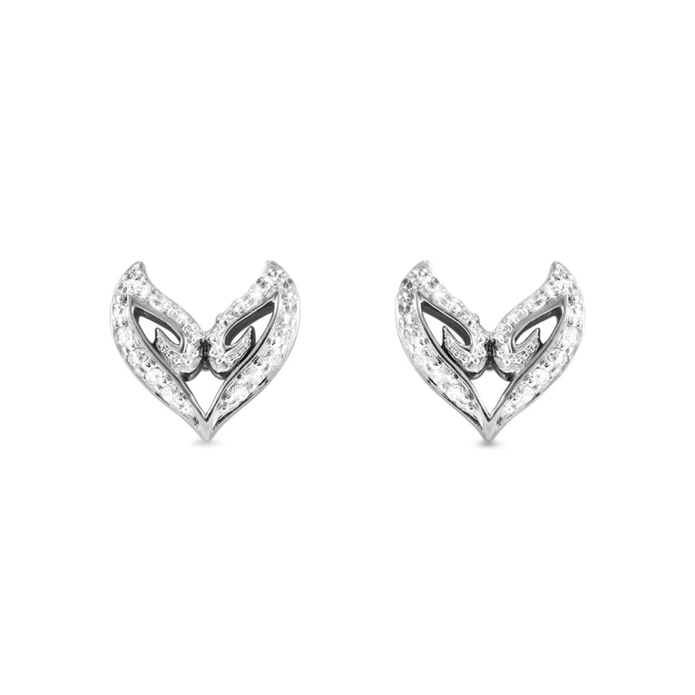 sterling silver v earrings