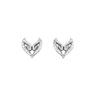 sterling silver v earrings