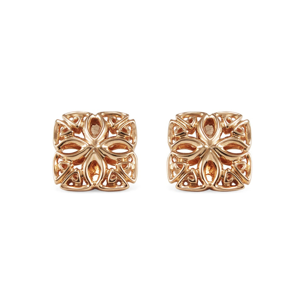 rose gold stud earring