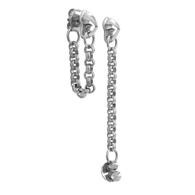sterling silver chain earring