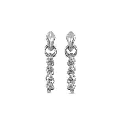 silver chain earring