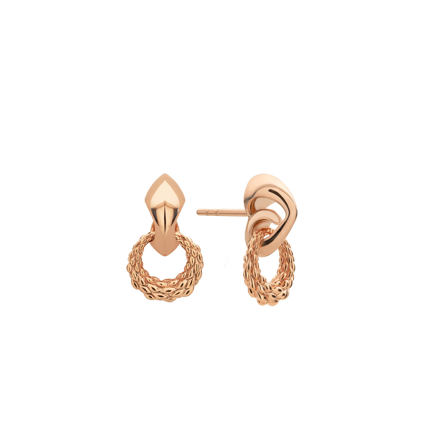 Quest Drop Earring - 18K Rose Gold Vermeil