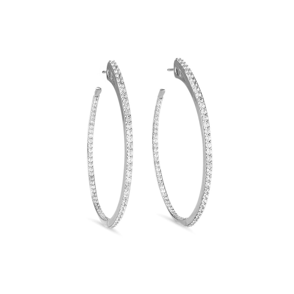sterling silver hoop earrings
