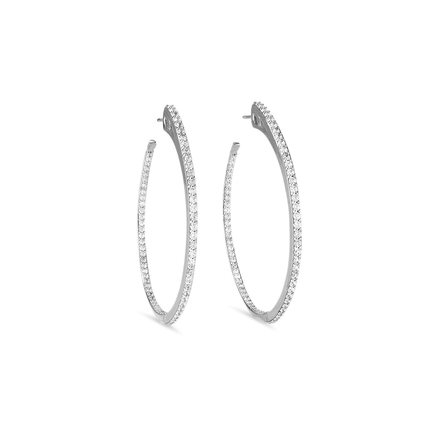 sterling silver hoop earrings