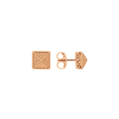 rose gold stud earrings