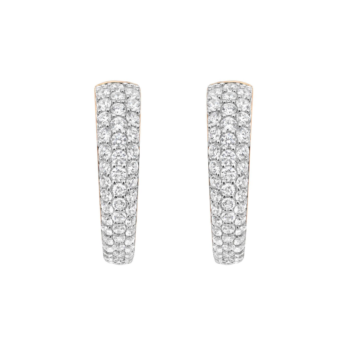 Talon Pavé Earring - 18K Rose Gold Vermeil + CZ Blanc