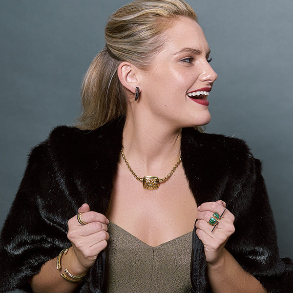 Pave earrings