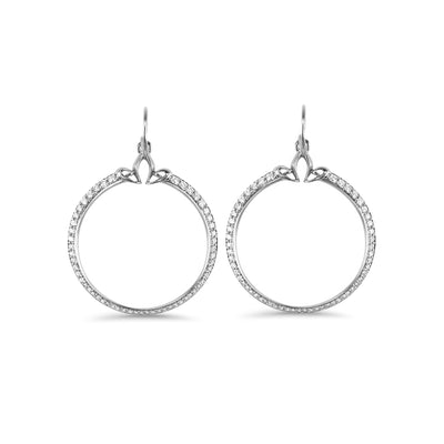 silver CZ earrings