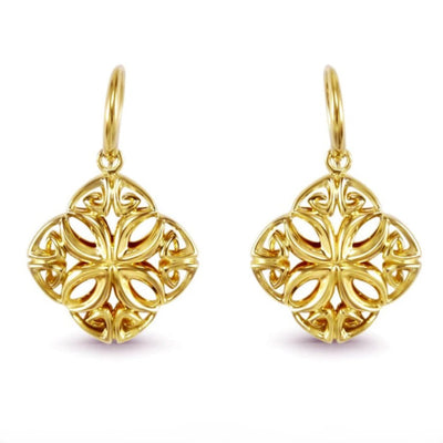 gold drop earrings