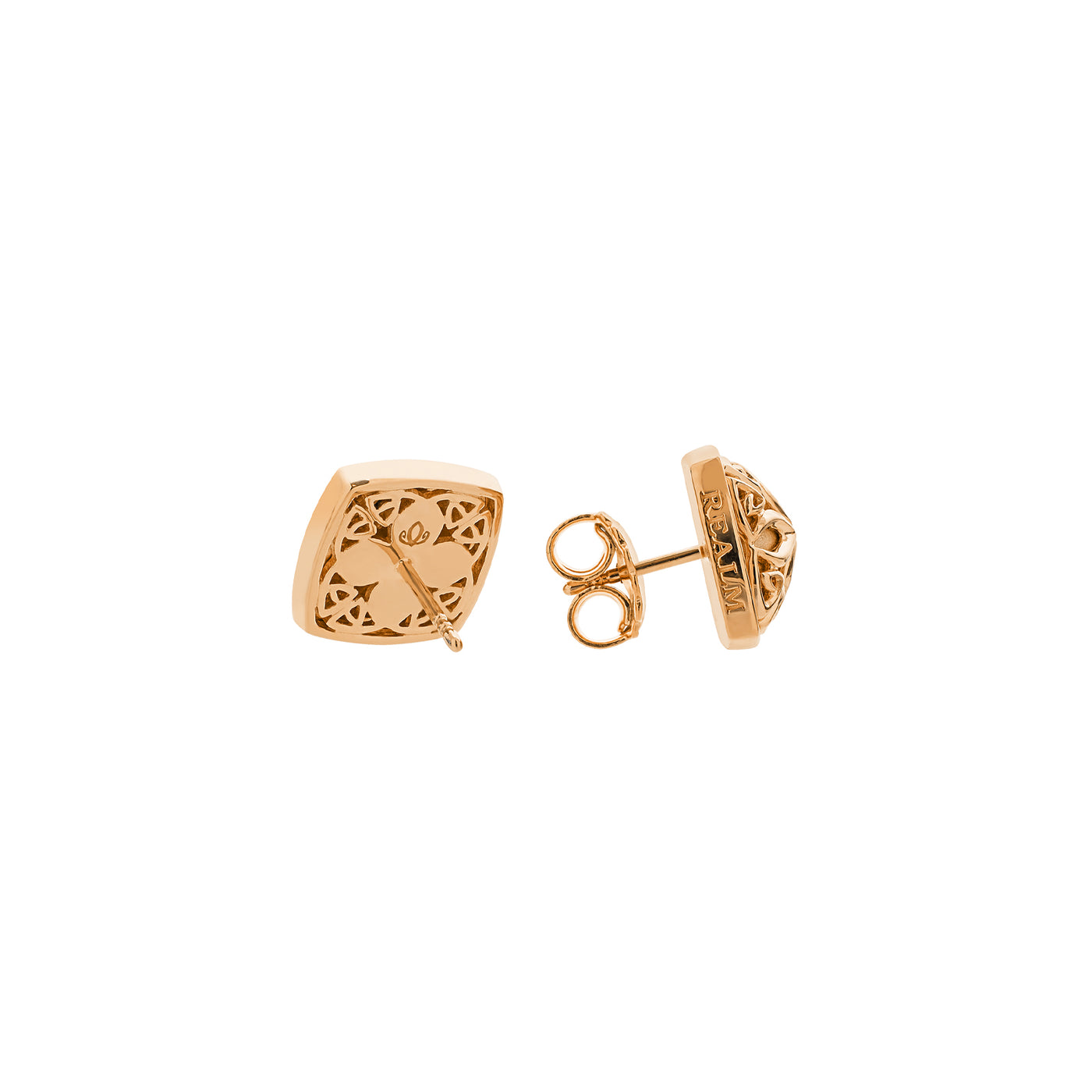 rose gold stud earrings