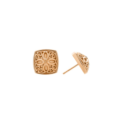 rose gold statement earrings