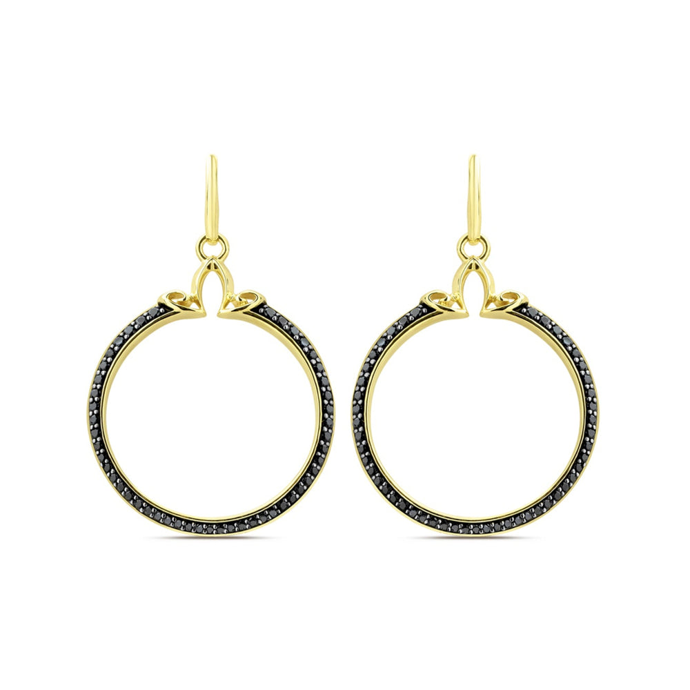 gold hoop earring