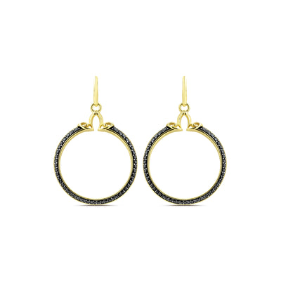 gold hoop earring