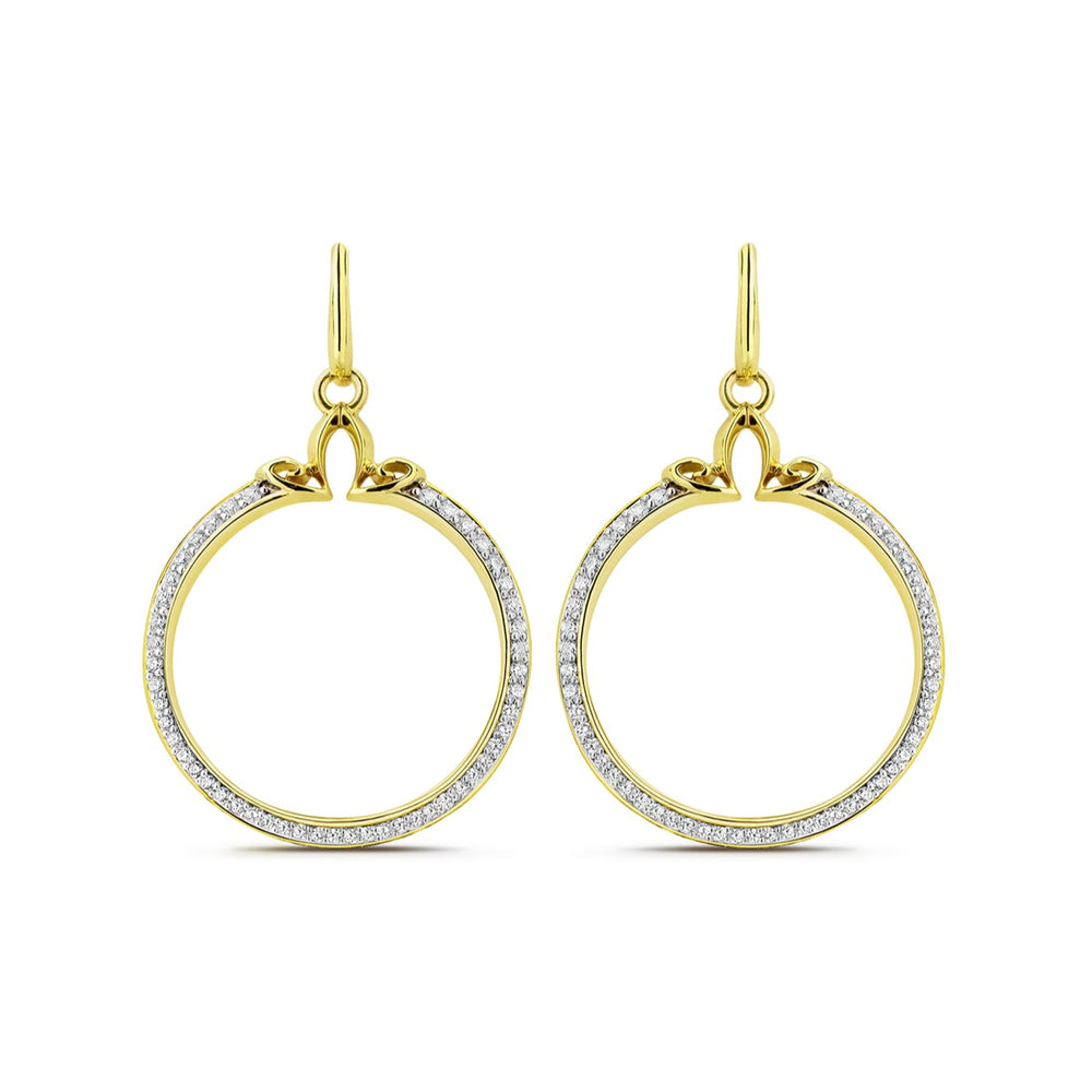 gold vermeil hoop earring