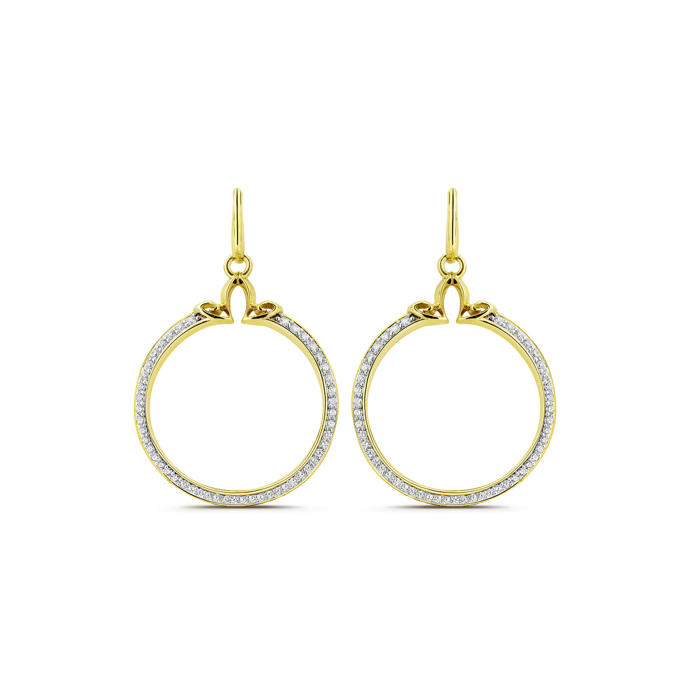 gold vermeil hoop earring