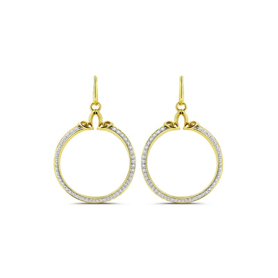 gold vermeil hoop earring