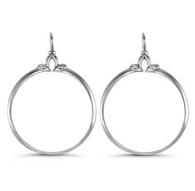 sterling silver hoop earrings