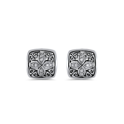sterling silver stud earrings