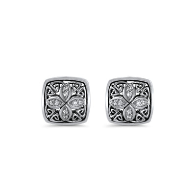 sterling silver stud earrings