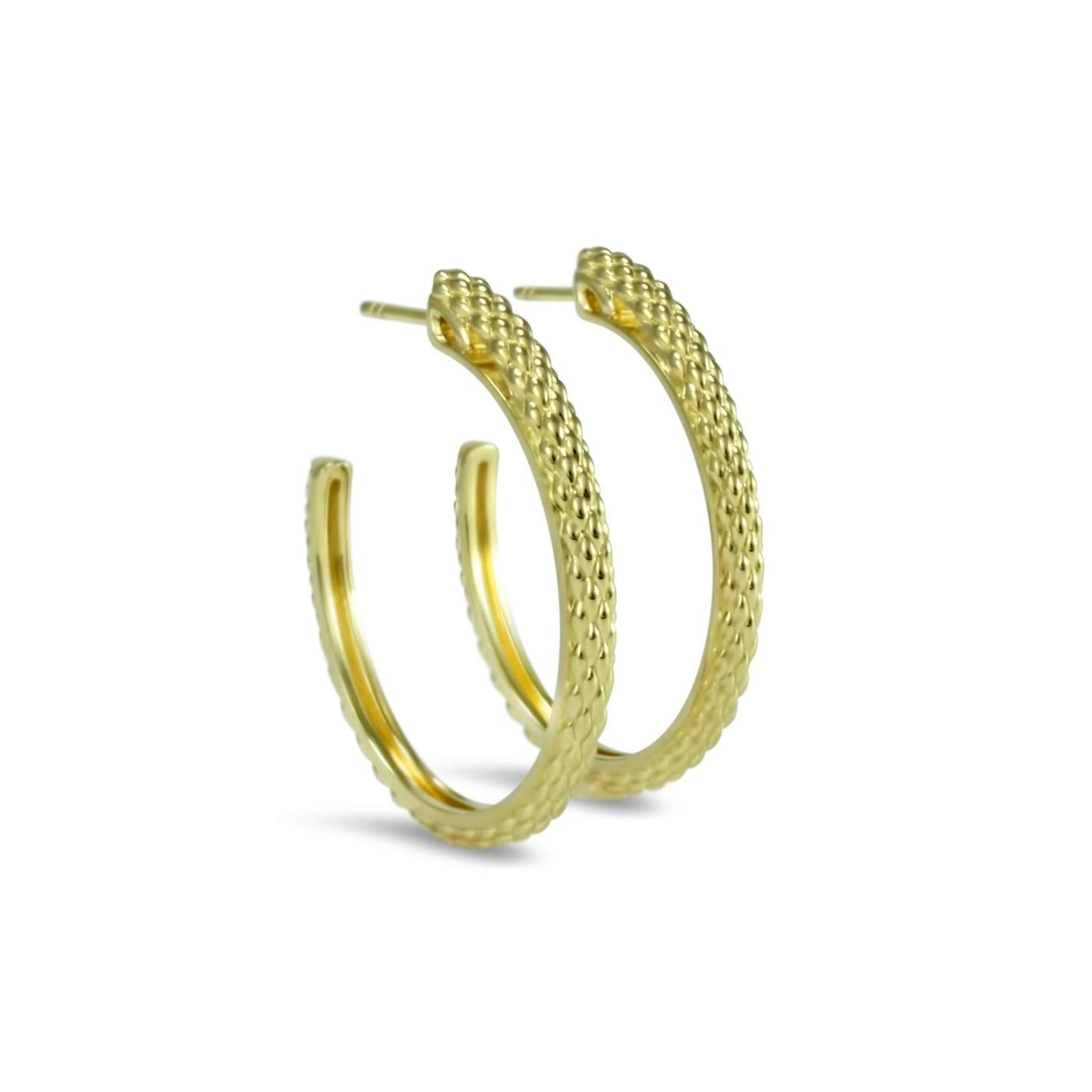 gold vermeil hoop earrings