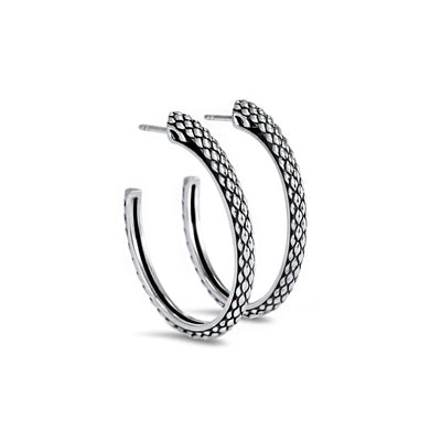 sterling silver hoop earrings