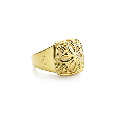 gold vermeil statement ring