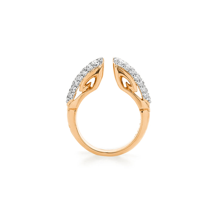 rose gold pave stacking ring