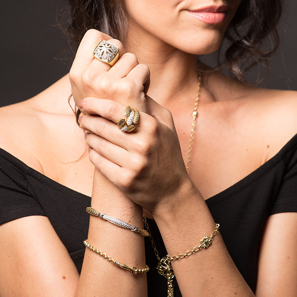 two tone cuff