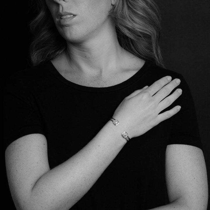 pave gold cuff