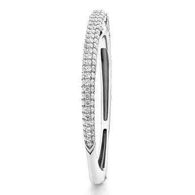 Spirit Pavé Cuff 5mm - Sterling Silver + CZ Blanc