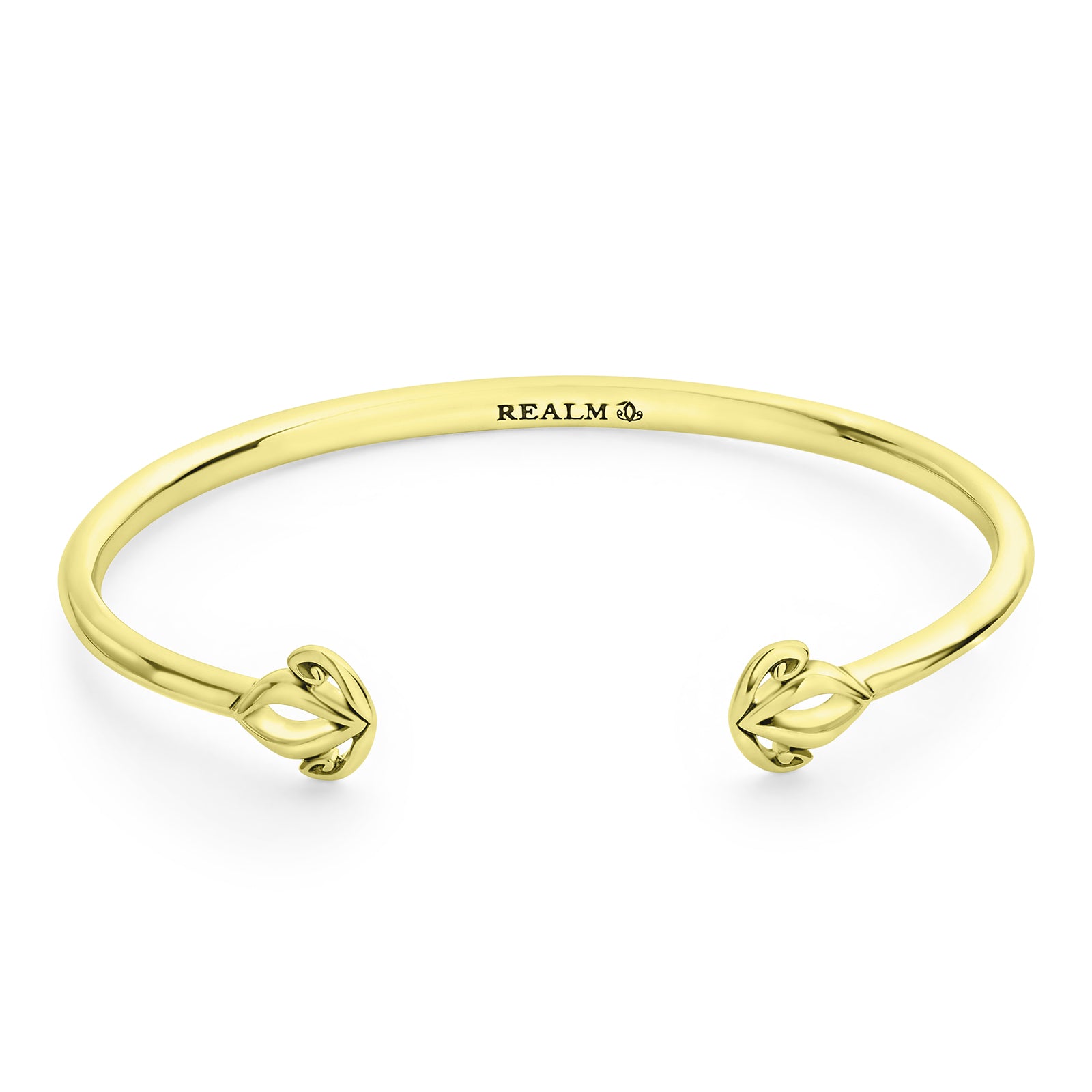 18k Yellow Gold Filled Bangle Bracelet Set – 7.5 Inch Women's Opening Bracelets