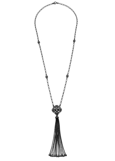 black tassel necklace