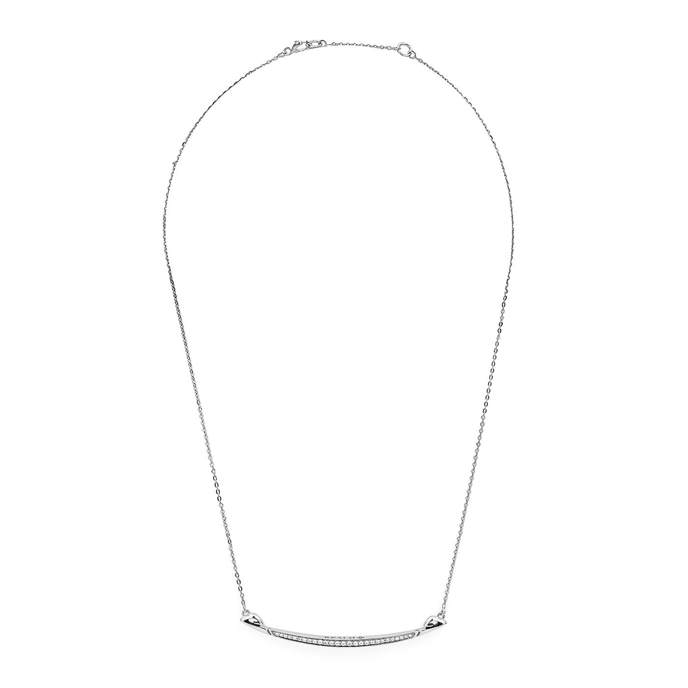 delicate silver necklace