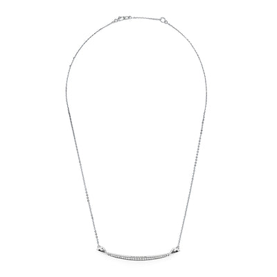 delicate silver necklace