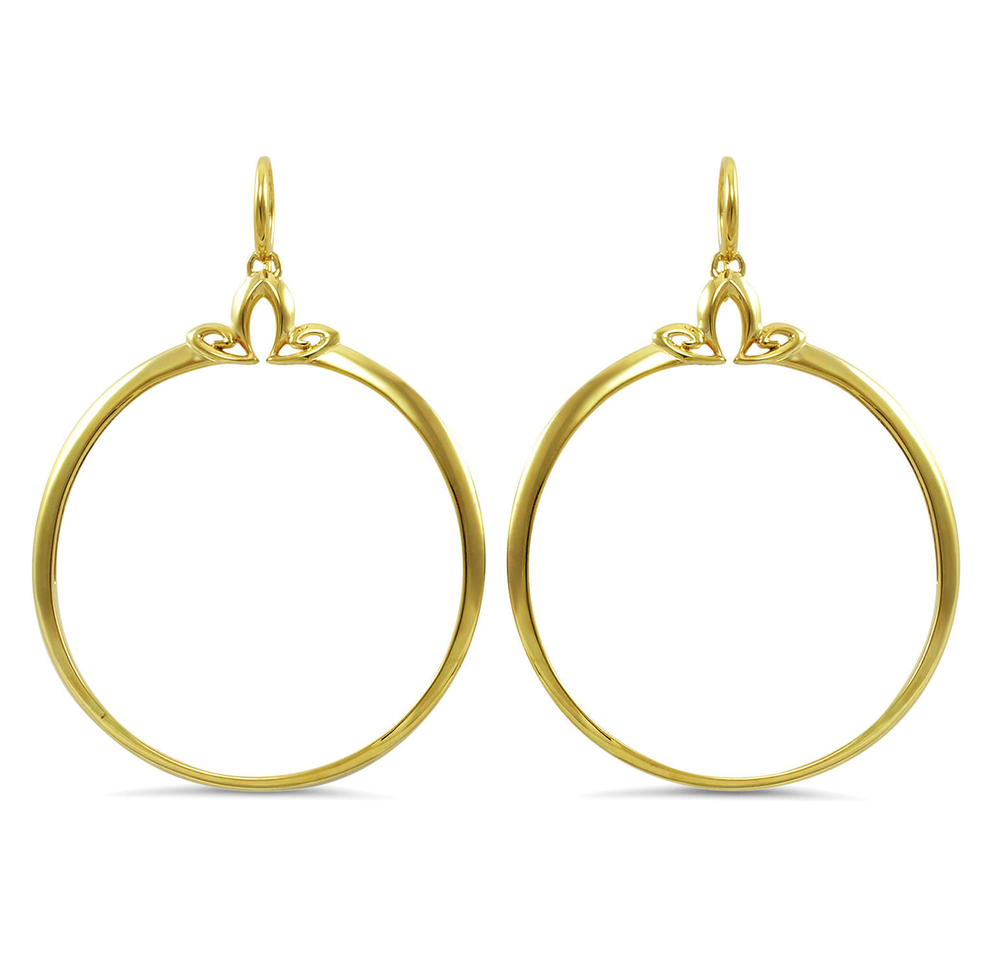 gold large statement  hoop