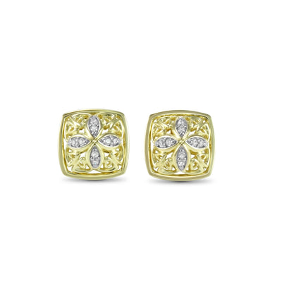 gold stud earrings