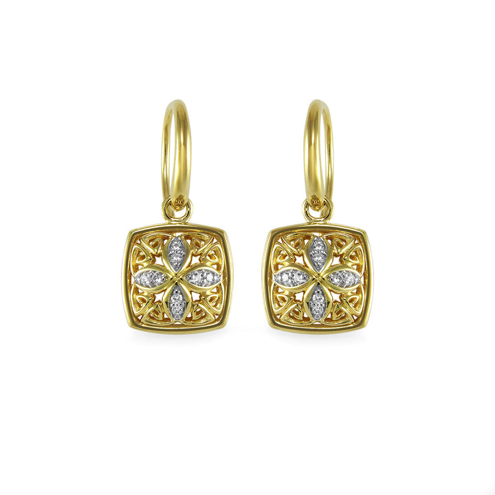 gold drop earrings