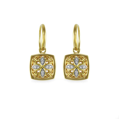 gold drop earrings