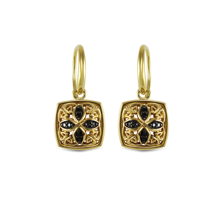 gold drop earrings