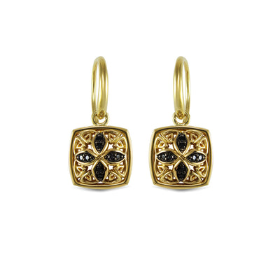 gold drop earrings