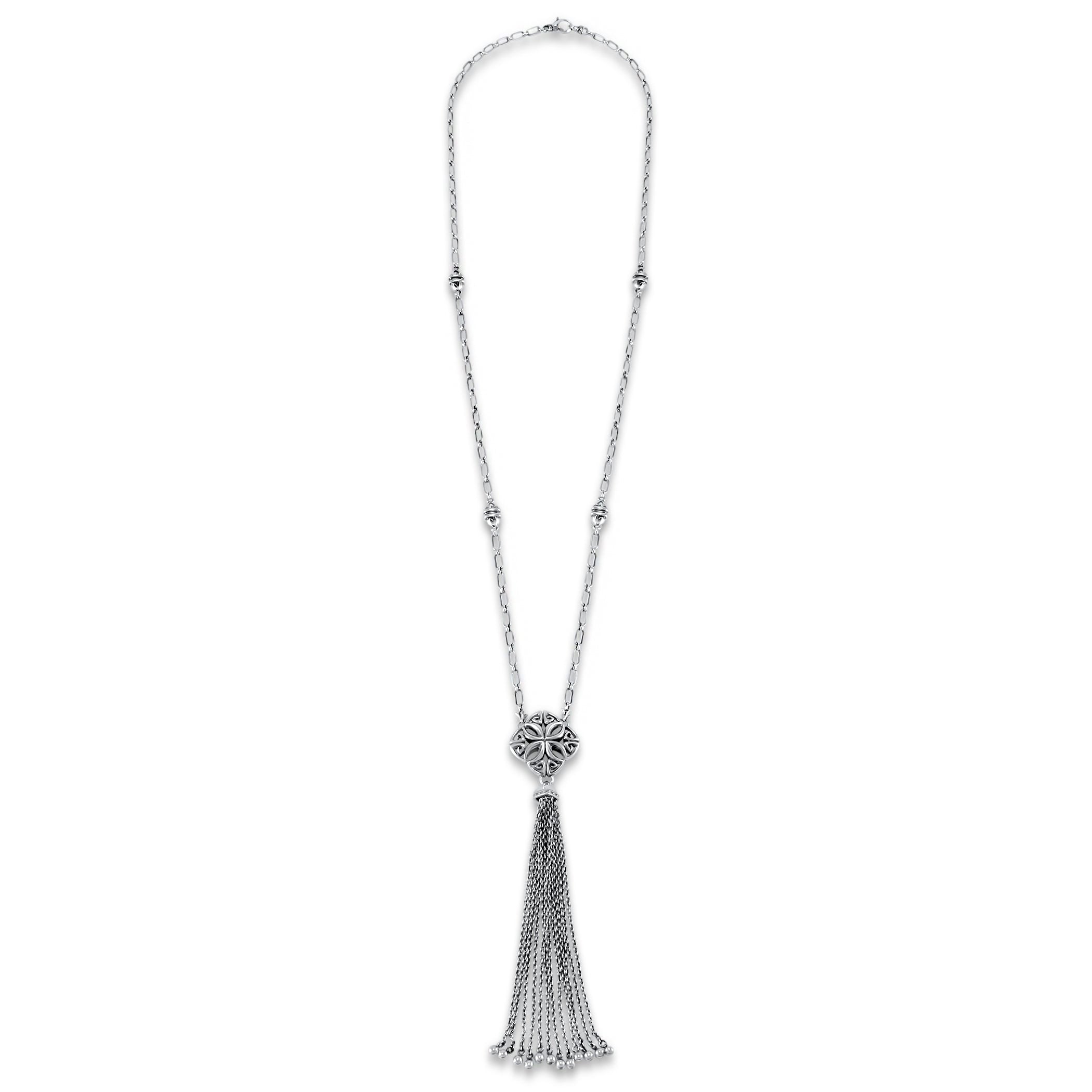 Sterling Silver Tassel Necklace – REALM